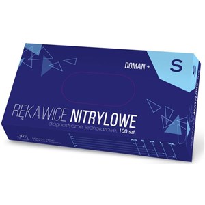 NP RĘKAWICE NITRYLOWE BEZPUDROWE S A'100